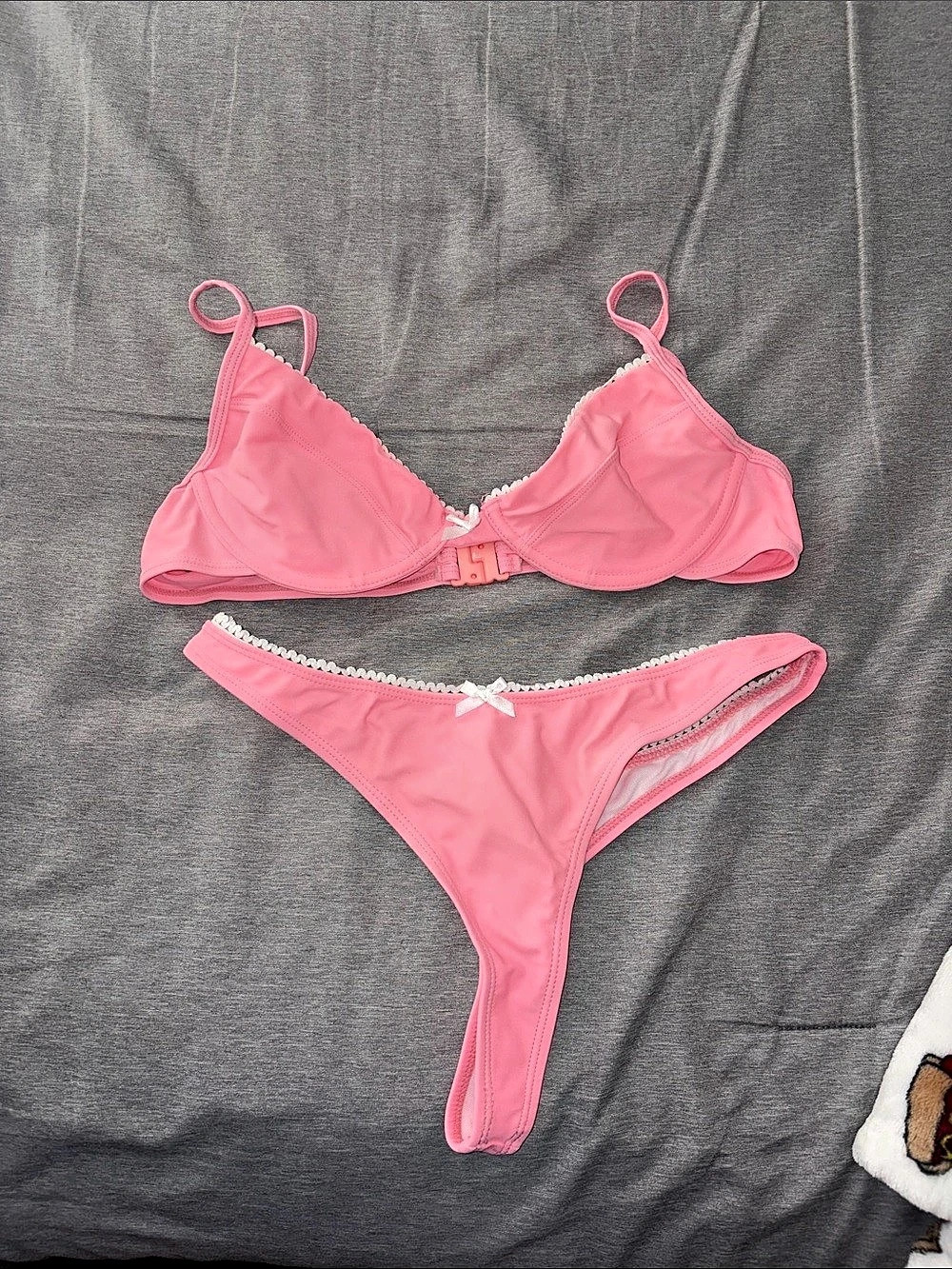 Basic Ally Swim Pink Bikini Set Large